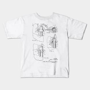 Urinary Drainage System Vintage Patent Hand Drawing Kids T-Shirt